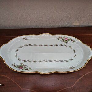 ANTIQUE VINTAGE ROSENTHAL GERMANY SANSSOUCI FLOWER SERVING DESSERT TRAY PLATTER